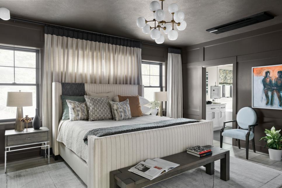 master bedroom of the HGTV smart home
